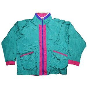 Vintage 1990s Weather Master Track Jacket  Women's XL Grandmacore Golden Girls